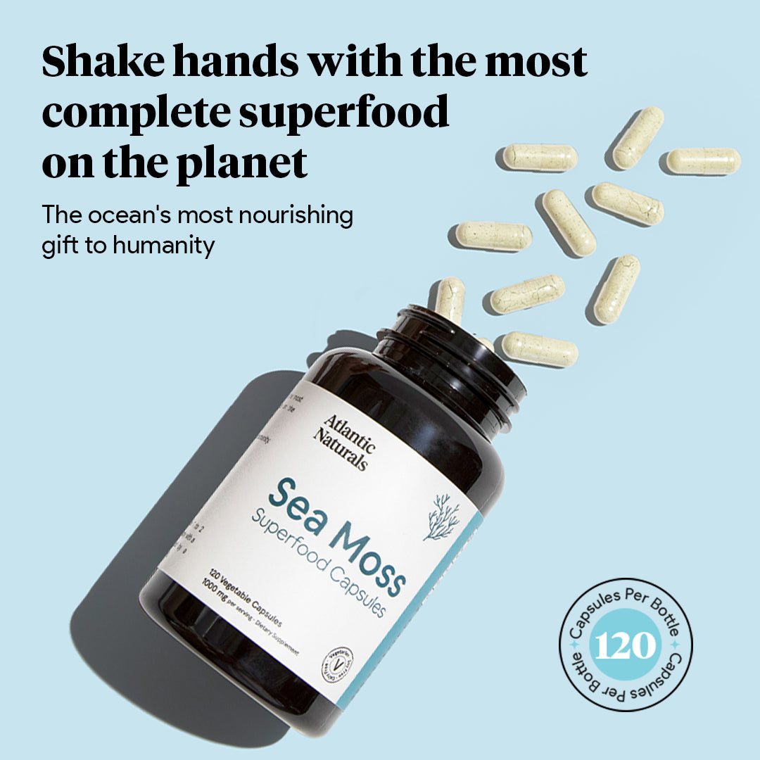 Organic Sea Moss Capsules | Vegan 1000mg