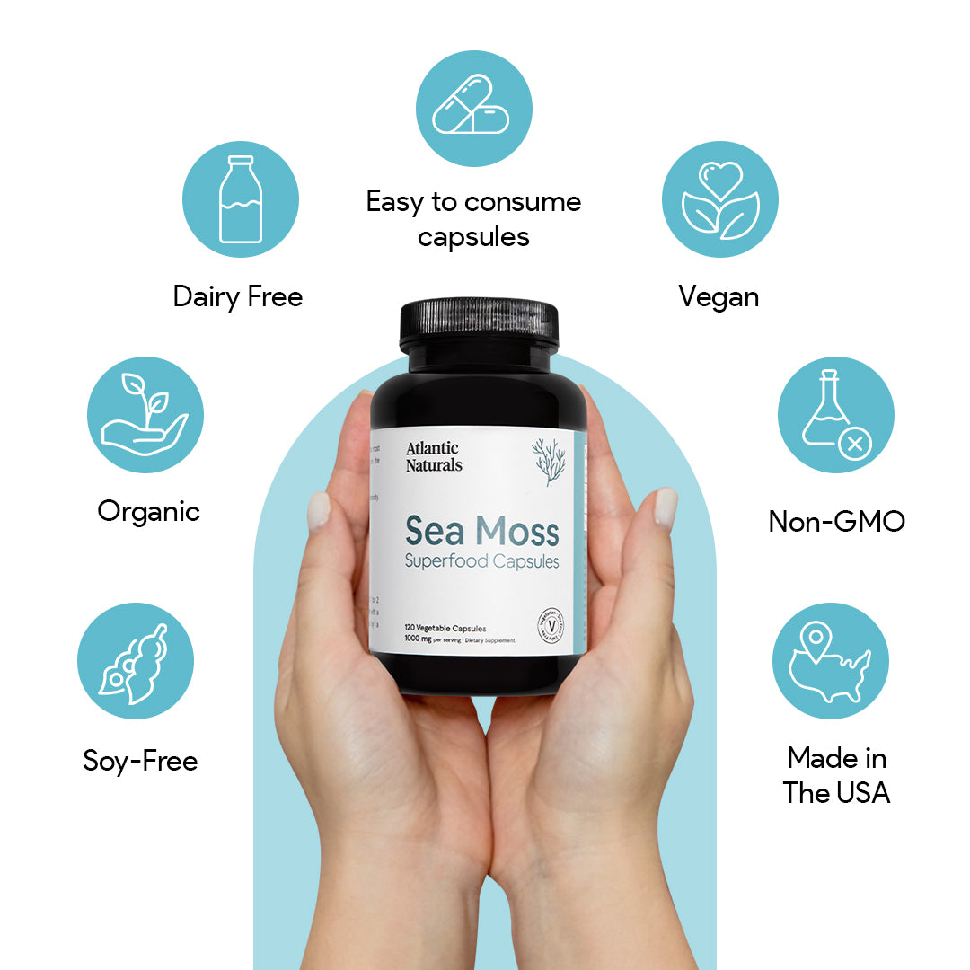 Organic Sea Moss Capsules | Vegan 1000mg