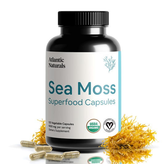 Cápsulas de musgo de mar orgánico | Vegano 1000mg