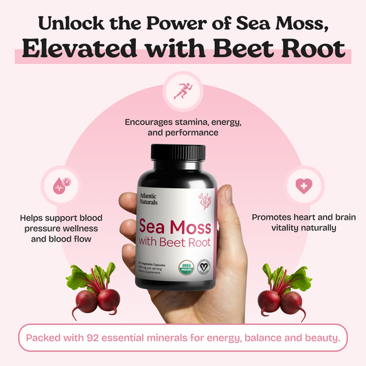 Organic Sea Moss with Beet Root Capsules