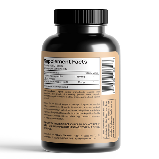 Organic Ashwagandha Root with Black Pepper