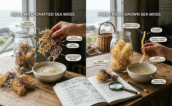 How to Spot Fake vs. Real Sea Moss