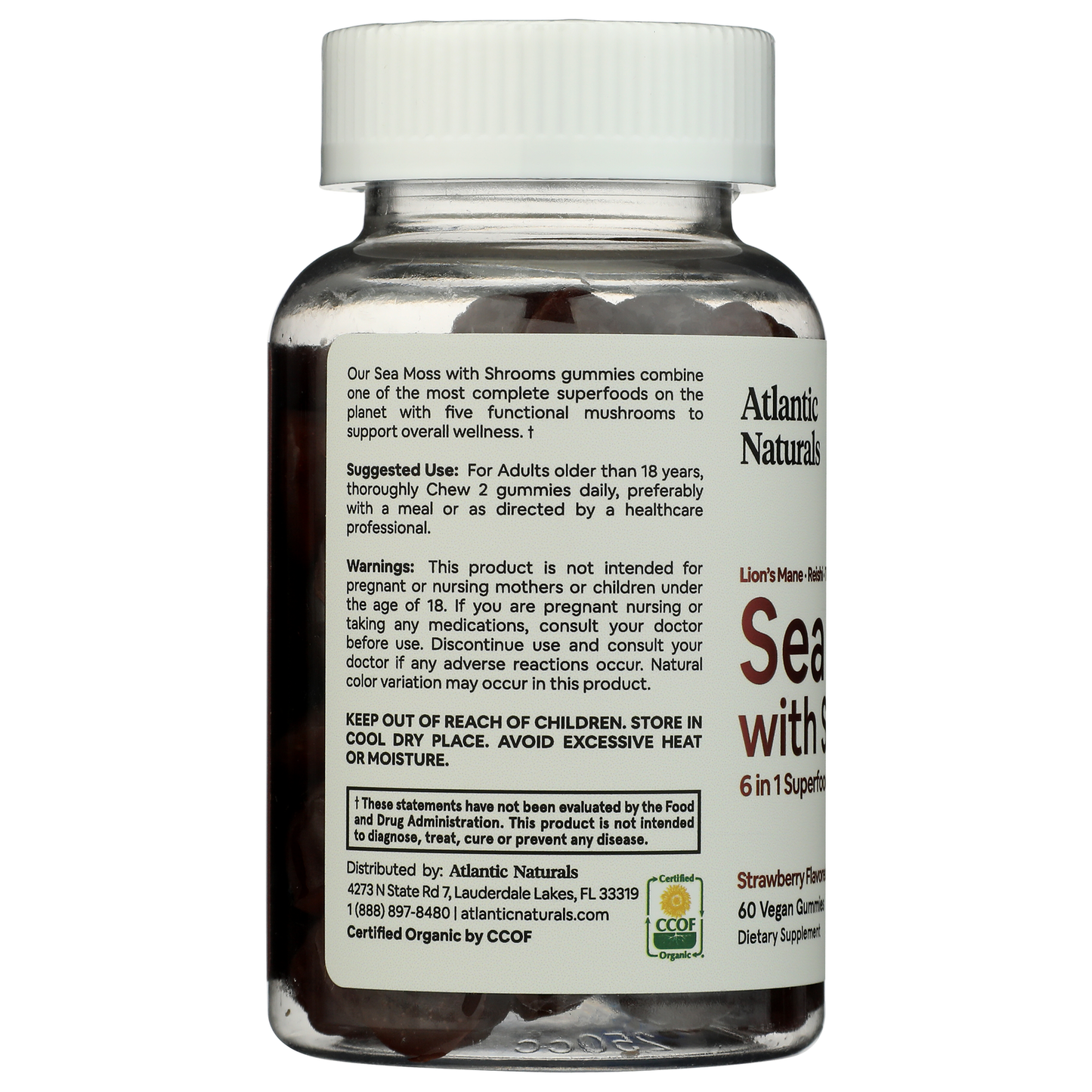 Sea Moss with Shrooms 6 in 1 Gummy