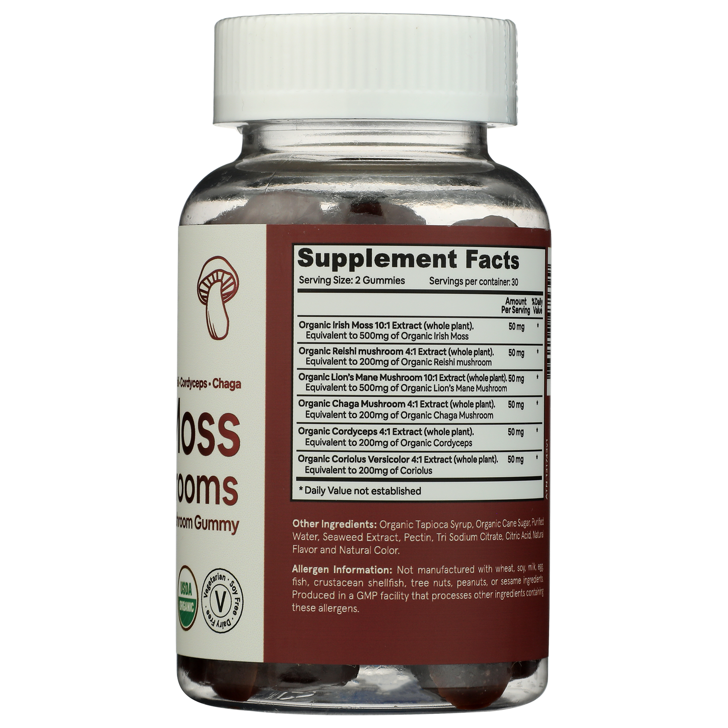 Sea Moss with Shrooms 6 in 1 Gummy