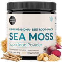 Organic Sea Moss Superfood Powder with Ashwagandha, Beet Root & Maca