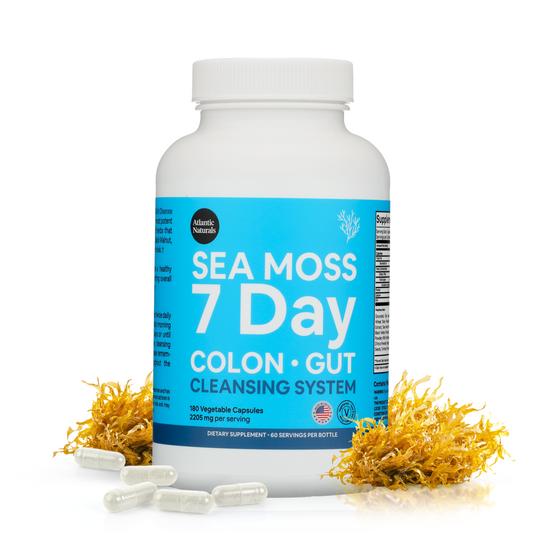 Capsules nettoyantes pour le côlon et les intestins Sea Moss 7 jours