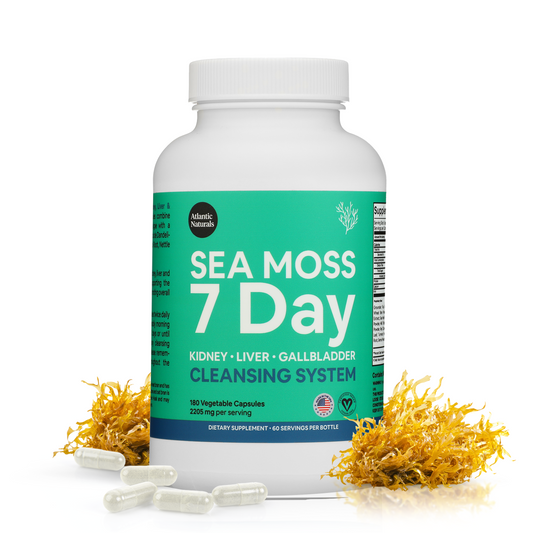 Capsules nettoyantes pour les reins, le foie et la vésicule biliaire Sea Moss 7 jours