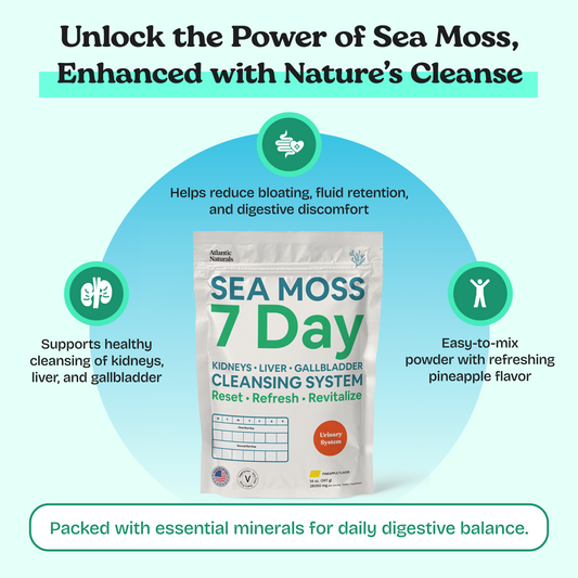 Mousse de mer 7 jours pour le nettoyage des reins, du foie et de la vésicule biliaire | Saveur ananas