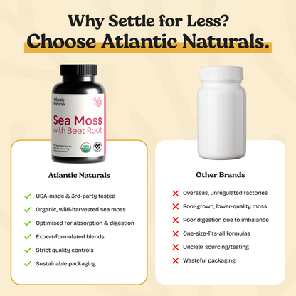 Organic Sea Moss with Beet Root Capsules