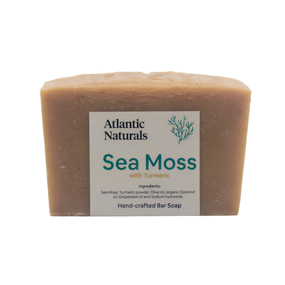 Jabón en barra de musgo marino y cúrcuma