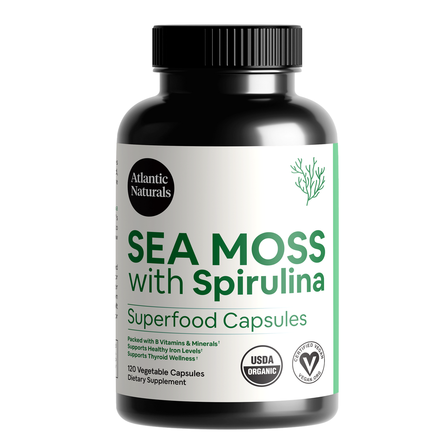 Organic Sea Moss with Spirulina Capsules