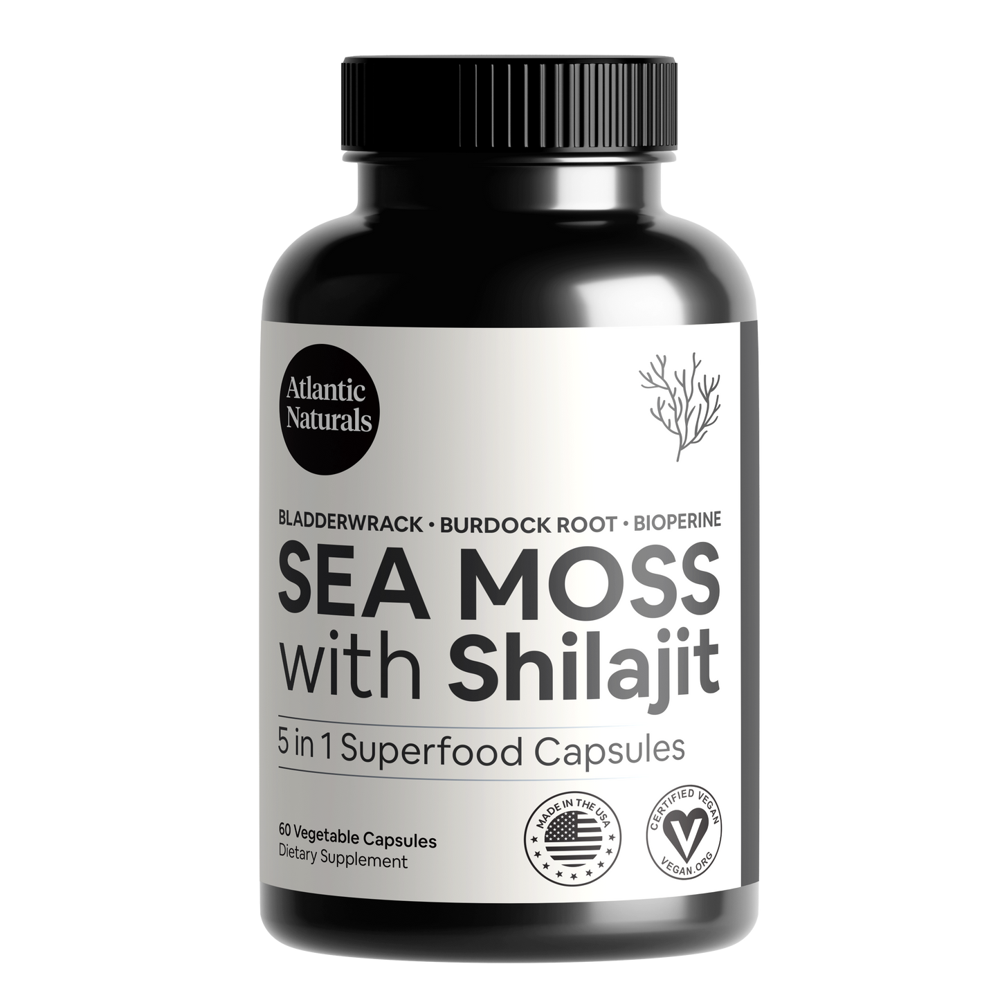 Sea Moss with Shilajit 5 in 1 Capsules