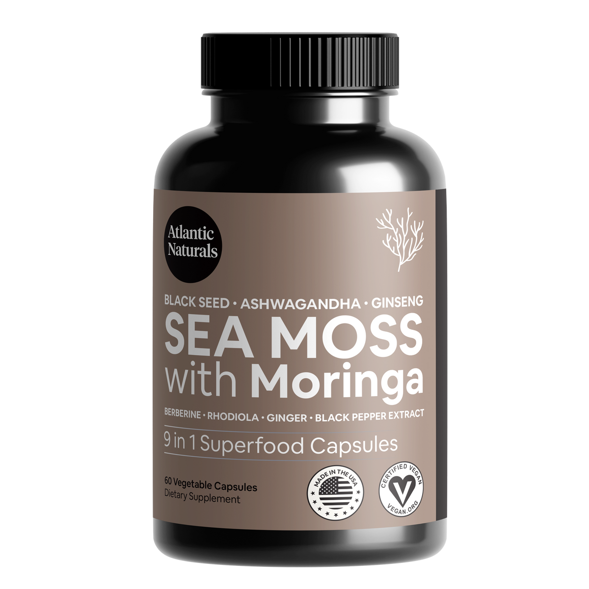 Sea Moss 9-in-1 with Moringa & Ashwagandha – Atlantic Naturals