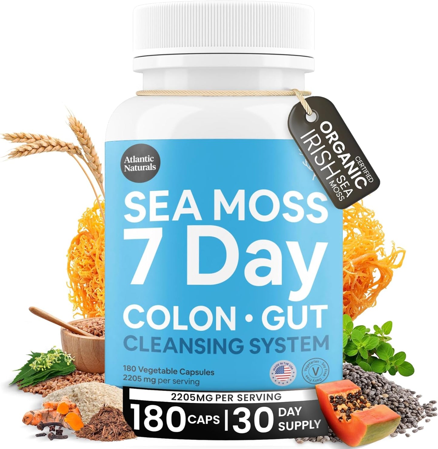 Sea Moss 7 Day Colon & Gut Cleanse Capsules