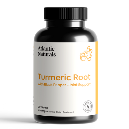 Organic Turmeric Root with Black Pepper | Vegan 1410 mg